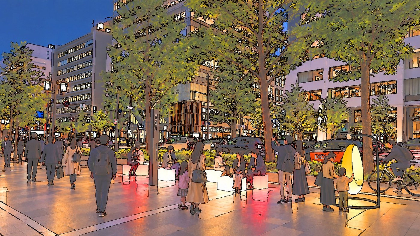 〈御堂筋×京都大学〉Light Streetの様子