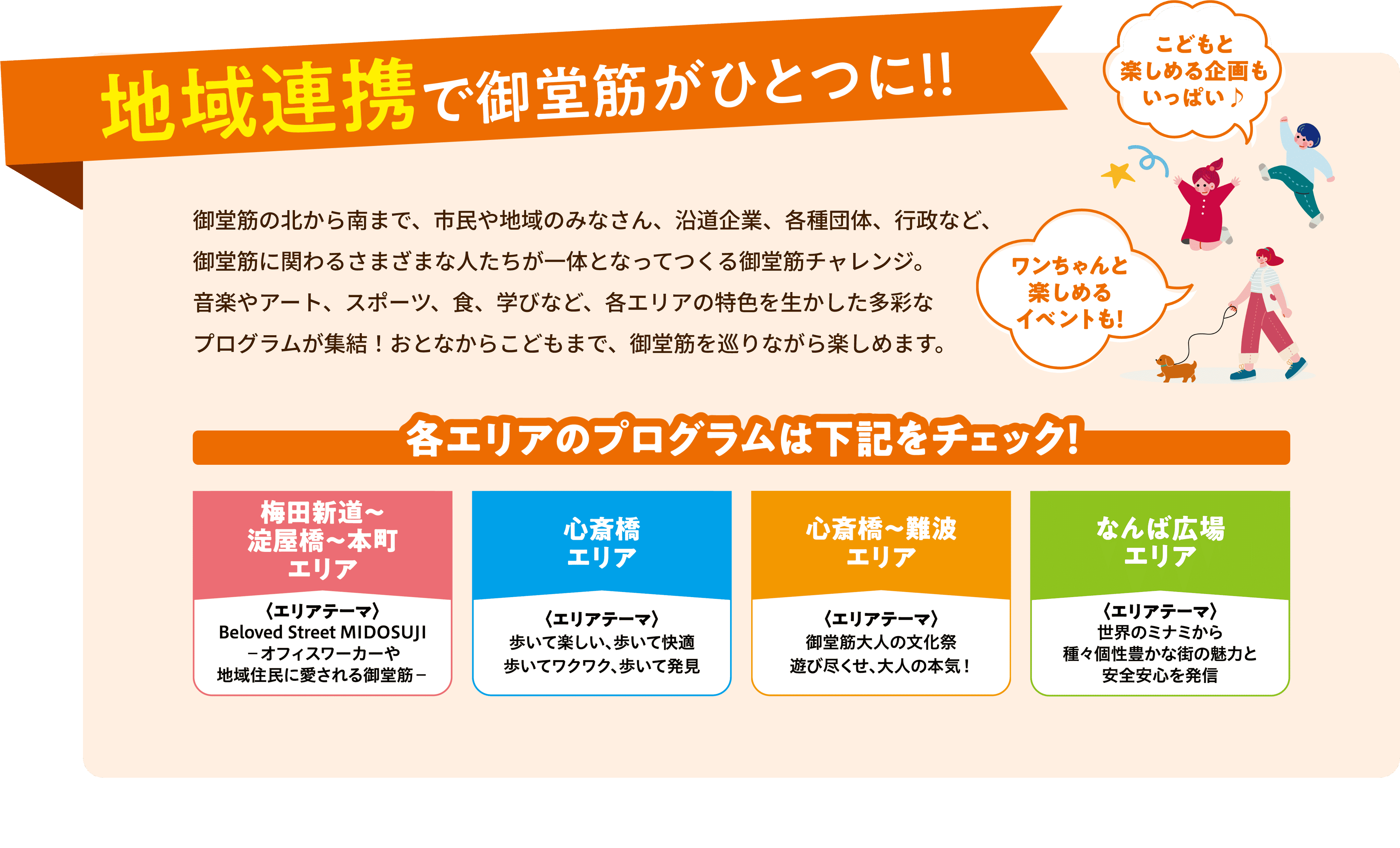 地域連携で御堂筋がひとつに!!