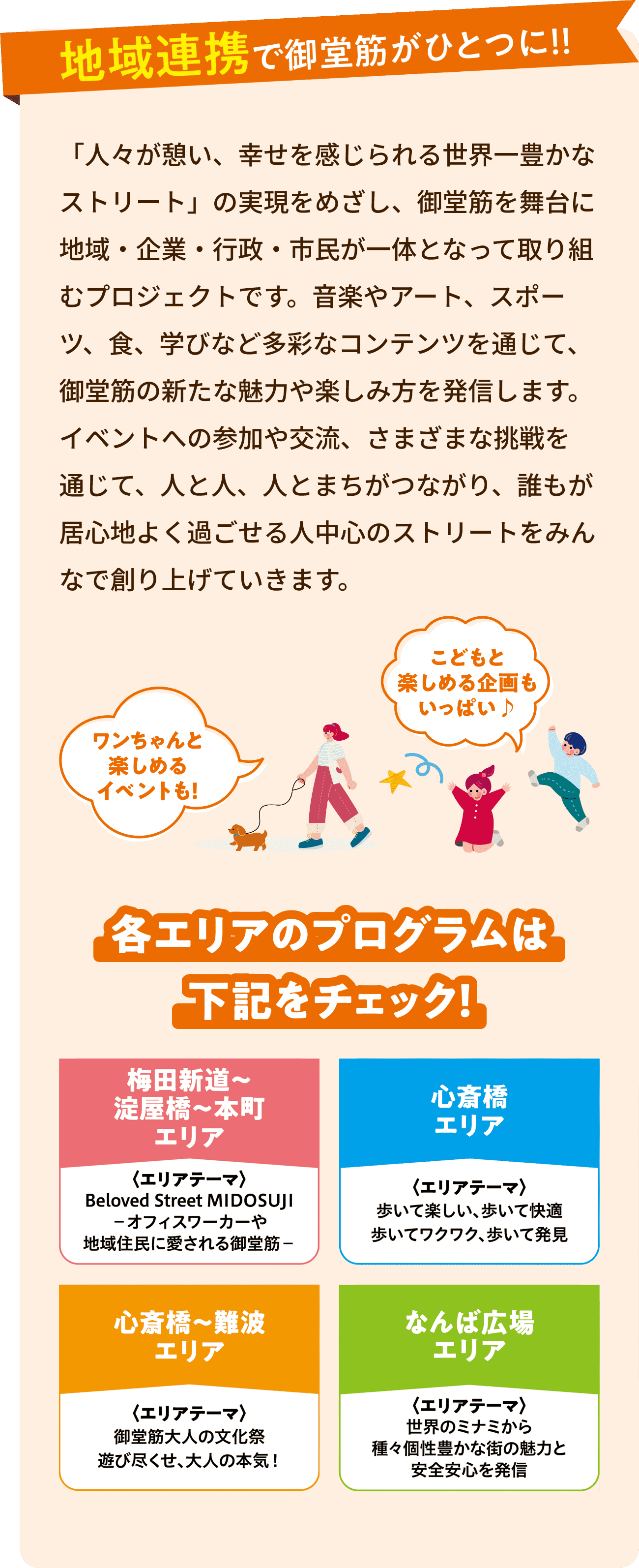 地域連携で御堂筋がひとつに!!